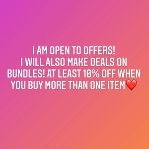 OPEN TO OFFERS!💕🧡❤️🤩